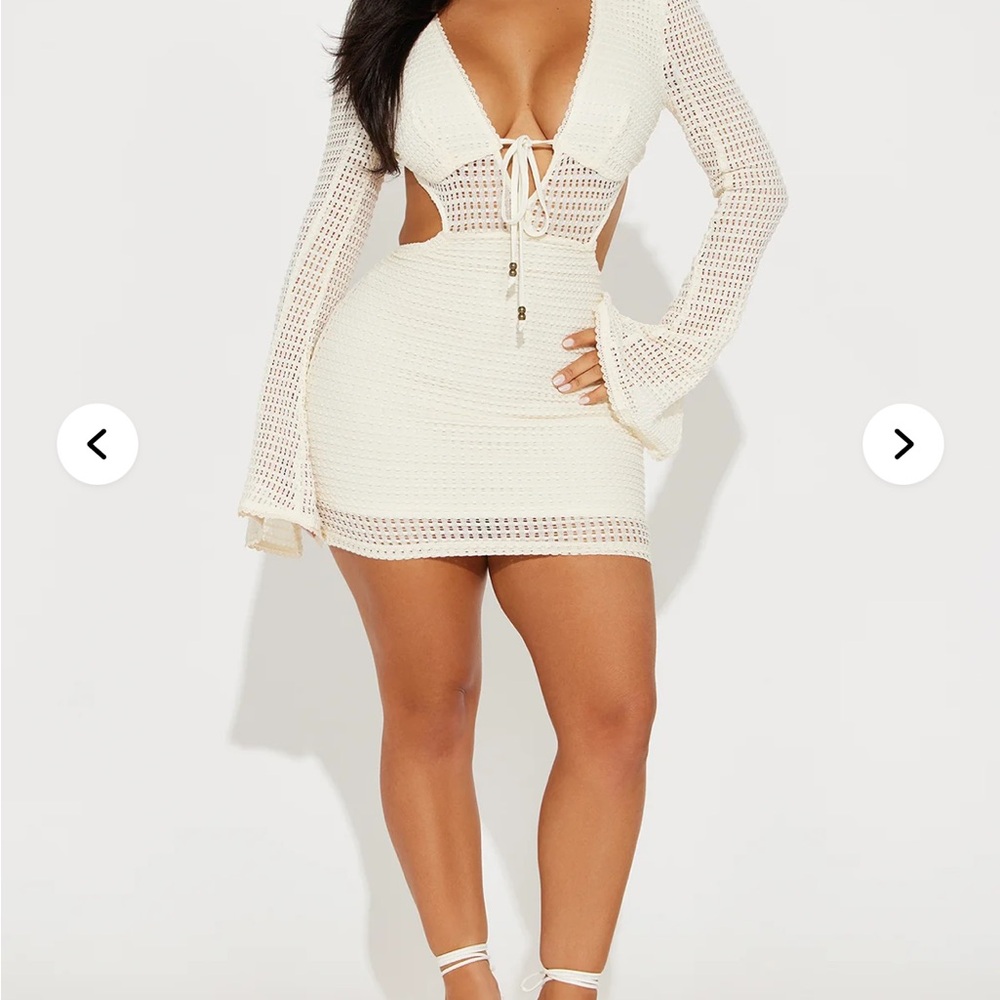 Fashion Nova White Mini Dress